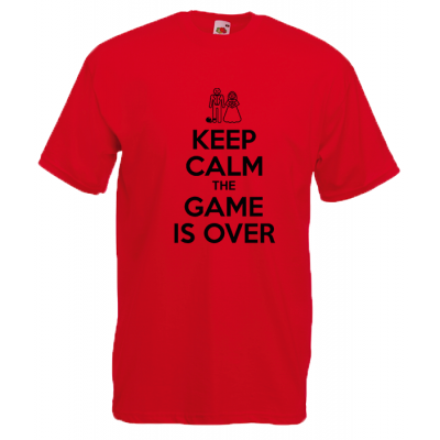 Keep Calm The Game Is Over T-shirt με στάμπα 