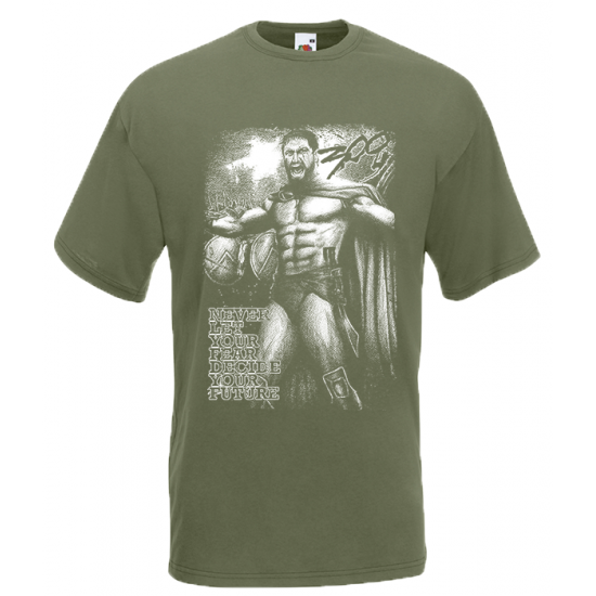 Leonidas 300 T-Shirt με στάμπα