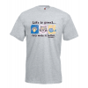 Life Is Great Cats T-Shirt με στάμπα