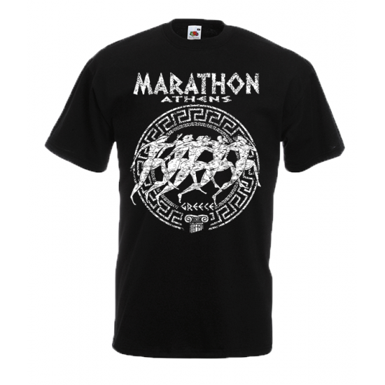 Marathon Circle Big T-Shirt με στάμπα