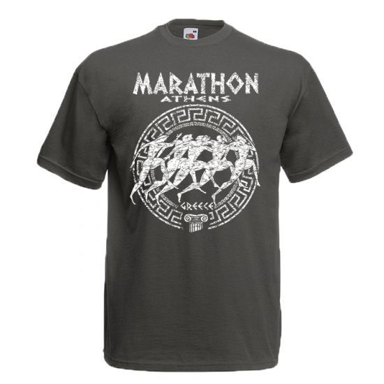 Marathon Circle Big T-Shirt με στάμπα