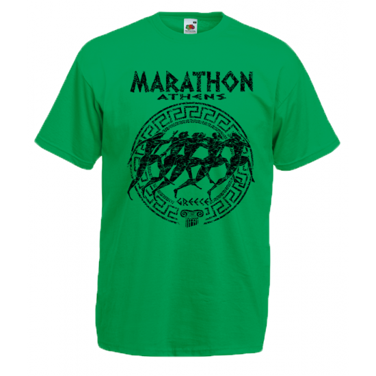 Marathon Circle Big T-Shirt με στάμπα