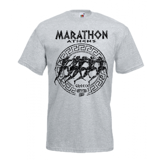 Marathon Circle Big T-Shirt με στάμπα