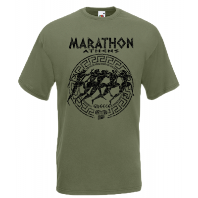 Marathon Circle Big T-Shirt with print