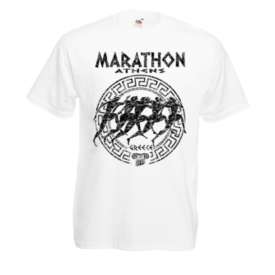 Marathon Circle Big T-Shirt με στάμπα