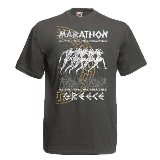 Marathon Greek Key T-Shirt with print