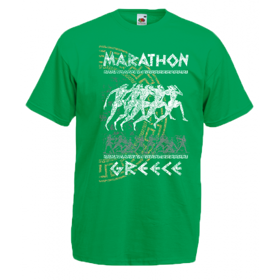 Marathon Greek Key T-Shirt with print