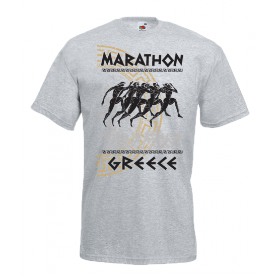Marathon Greek Key T-Shirt with print