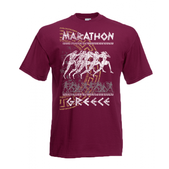 Marathon Greek Key T-Shirt with print