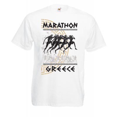 Marathon Greek Key T-Shirt with print