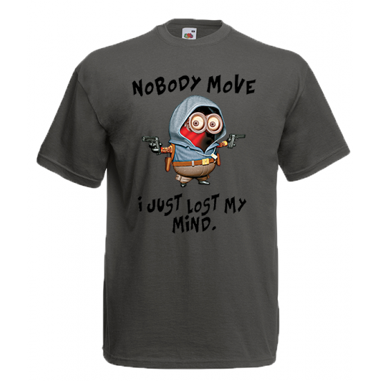Minions Nobody Move T-Shirt with print