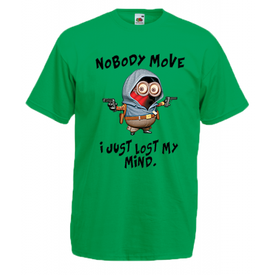 Minions Nobody Move T-Shirt with print