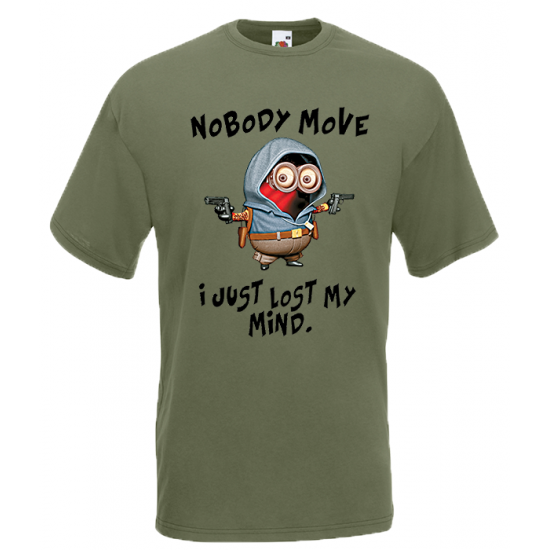 Minions Nobody Move T-Shirt with print