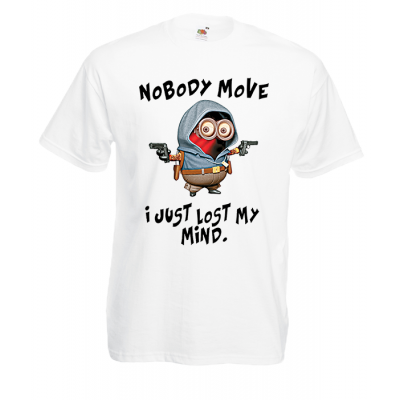 Minions Nobody Move T-Shirt with print