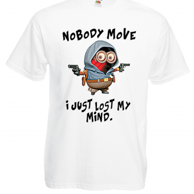 Minions Nobody Move T-Shirt with print