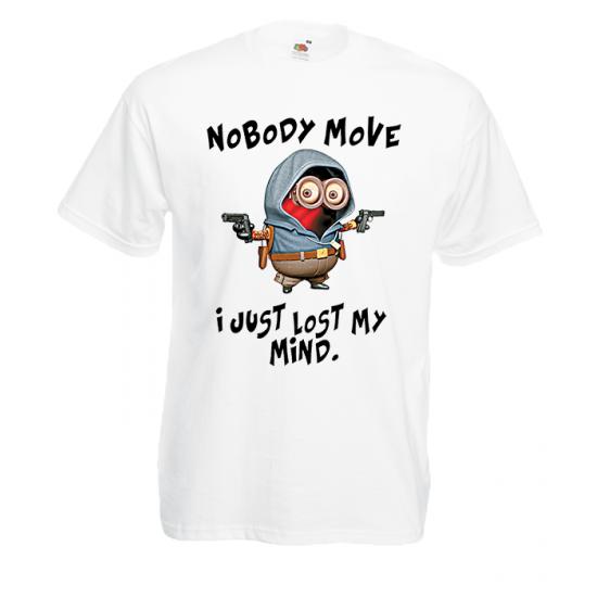 Minions Nobody Move T-Shirt with print