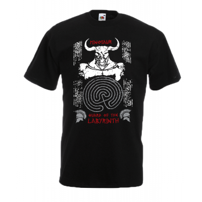 Minotaur Of The Labyrinth T-Shirt with print