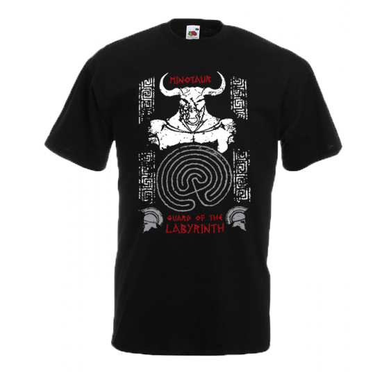Minotaur Of The Labyrinth T-Shirt with print
