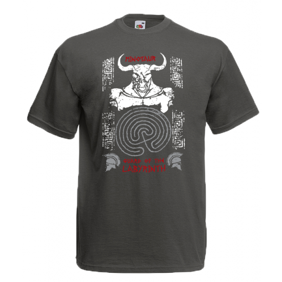 Minotaur Of The Labyrinth T-Shirt with print