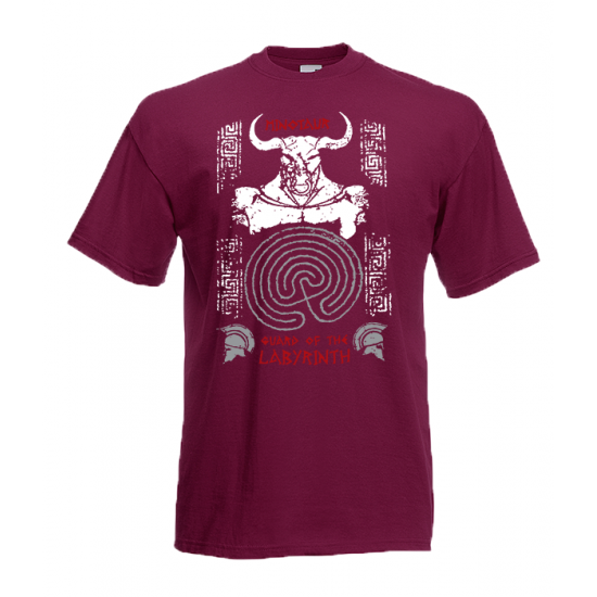 Minotaur Of The Labyrinth T-Shirt with print