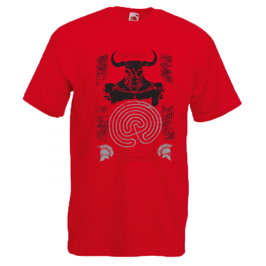 Minotaur Of The Labyrinth T-Shirt with print