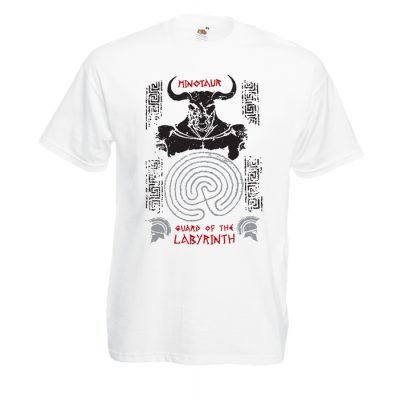 Minotaur Of The Labyrinth T-Shirt with print