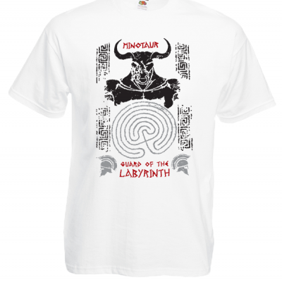 Minotaur Of The Labyrinth T-Shirt with print