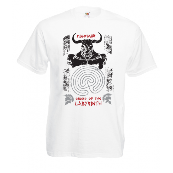 Minotaur Of The Labyrinth T-Shirt with print