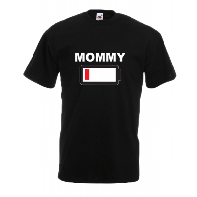 Mommy Battery T-Shirt with print