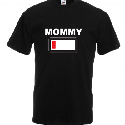 Mommy Battery T-Shirt με στάμπα