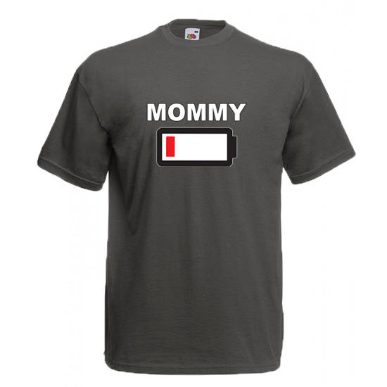 Mommy Battery T-Shirt with print