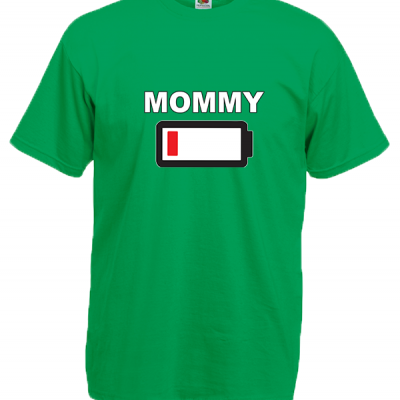 Mommy Battery T-Shirt με στάμπα