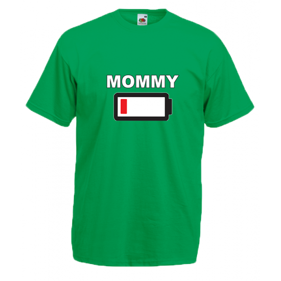 Mommy Battery T-Shirt με στάμπα