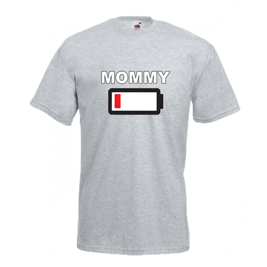 Mommy Battery T-Shirt with print