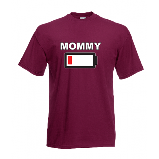 Mommy Battery T-Shirt with print