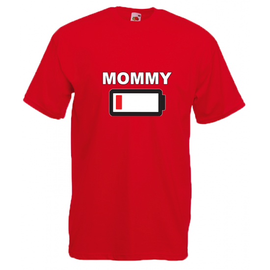 Mommy Battery T-Shirt with print
