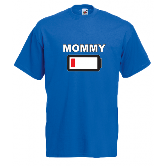 Mommy Battery T-Shirt with print
