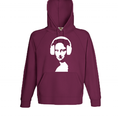 Mona Liza DJ Hooded Sweatshirt  with print