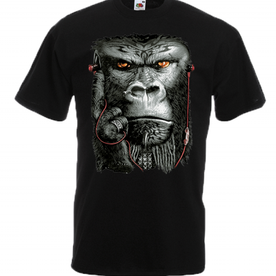 Monkey Piercing T-Shirt with print