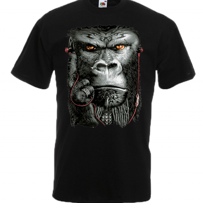 Monkey Piercing T-Shirt με στάμπα