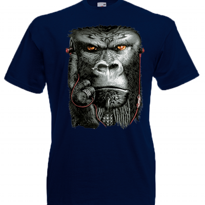 Monkey Piercing T-Shirt με στάμπα