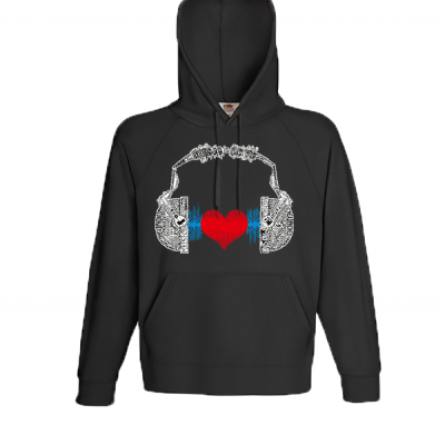 Music Is Love Φούτερ με στάμπα 