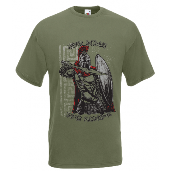 Never Retreat-Never Surrender T-Shirt with print