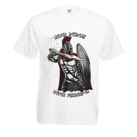 Never Retreat-Never Surrender T-Shirt with print