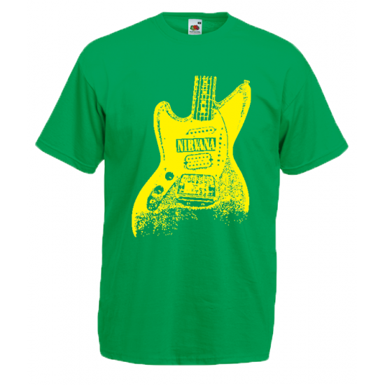 Nirvana Guitar T-Shirt με στάμπα