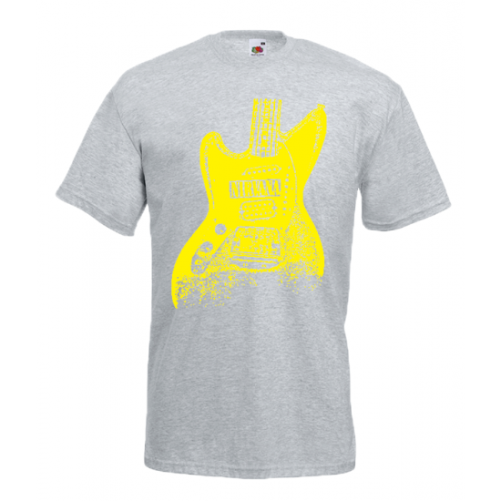 Nirvana Guitar T-Shirt με στάμπα