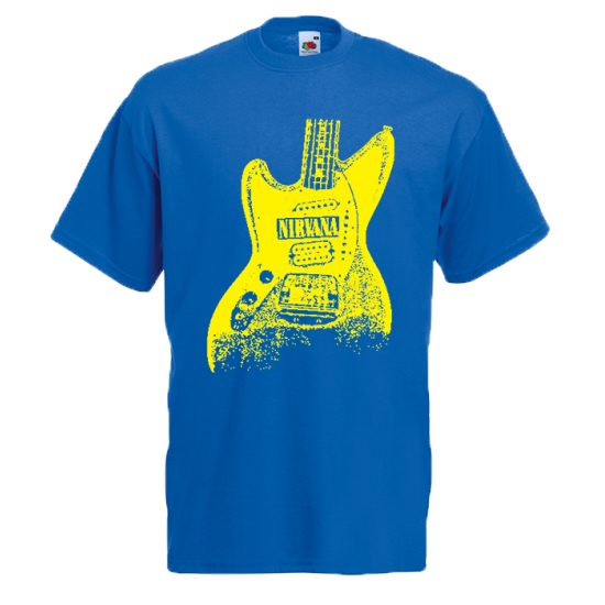 Nirvana Guitar T-Shirt με στάμπα
