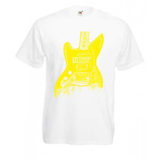 Nirvana Guitar T-Shirt με στάμπα