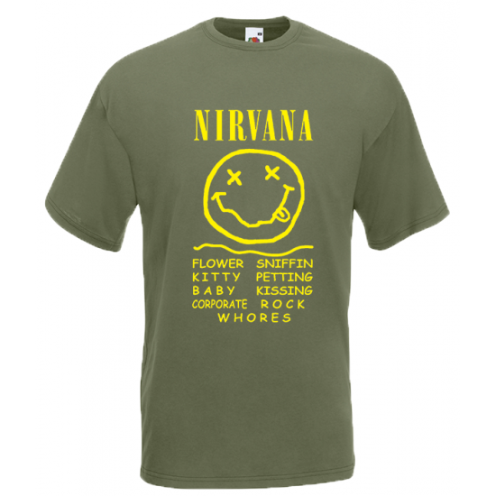 Nirvana Smile T-Shirt με στάμπα