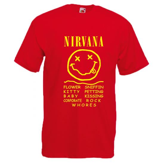 Nirvana Smile T-Shirt με στάμπα